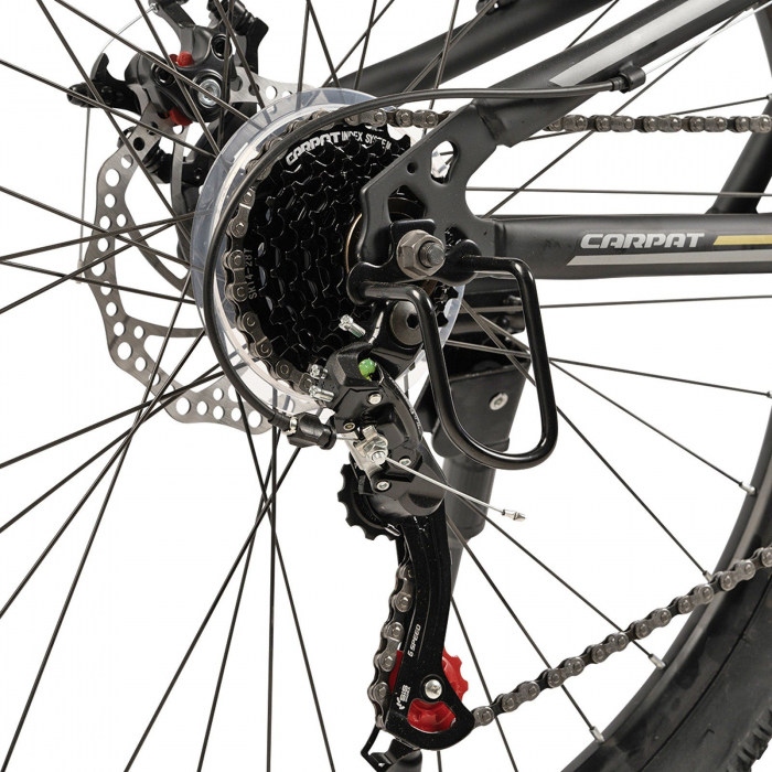 Bicicleta MTB-FS 26" CARPAT CityCross, cadru otel 17.5", frane disc, manete secventiale, 21 viteze [9]