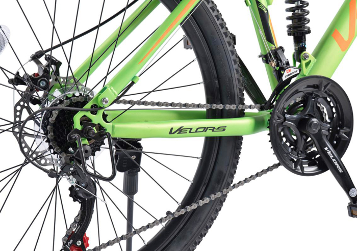 Bicicleta MTB-FS 26" VELORS Earth, cadru otel 17", manete secventiale, frane disc, 21 viteze [9]