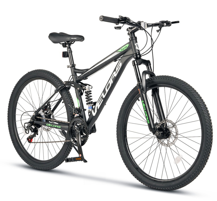Bicicleta MTB-FS 26" VELORS Earth, cadru otel 17", manete secventiale, frane disc, 21 viteze [1]