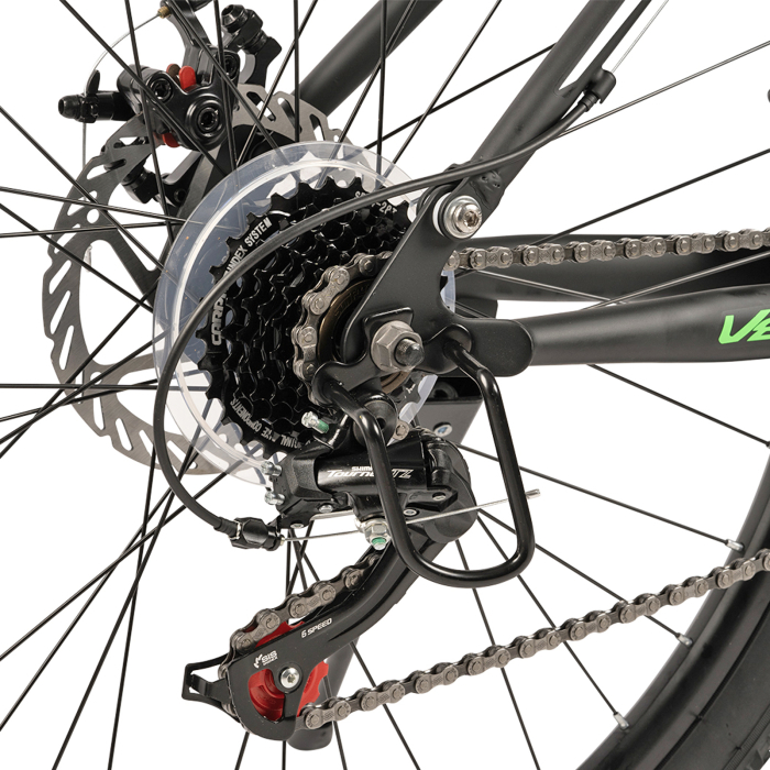 Bicicleta MTB-FS 26" VELORS Earth, cadru otel 17", manete secventiale, frane disc, 21 viteze [9]