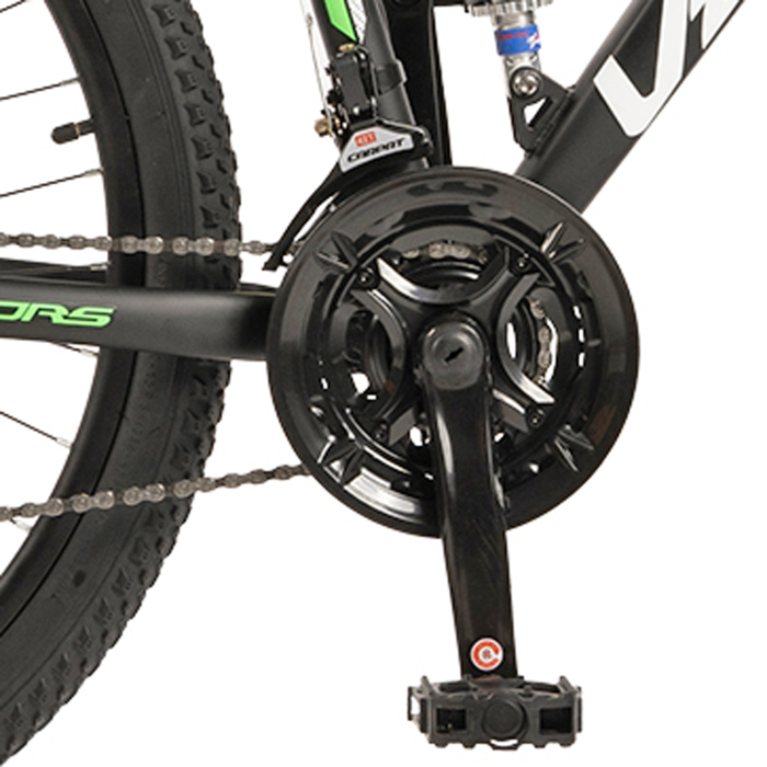 Bicicleta MTB-FS 26" VELORS Earth, cadru otel 17", manete secventiale, frane disc, 21 viteze [8]