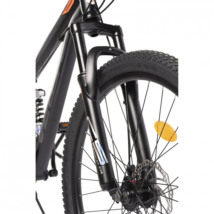Bicicleta MTB-FS 26" VELORS Matador 2.6, cadru otel 17", manete secventiale, frane disc, 21 viteze, albastru/verde [4]
