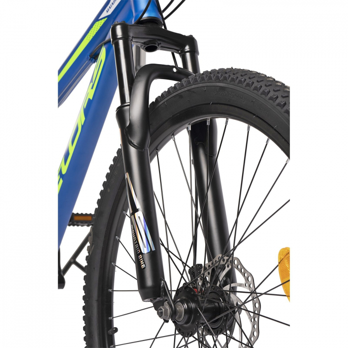 Bicicleta MTB-FS 26" VELORS Matador 2.6, cadru otel 17", manete secventiale, frane disc, 21 viteze, albastru/verde [4]