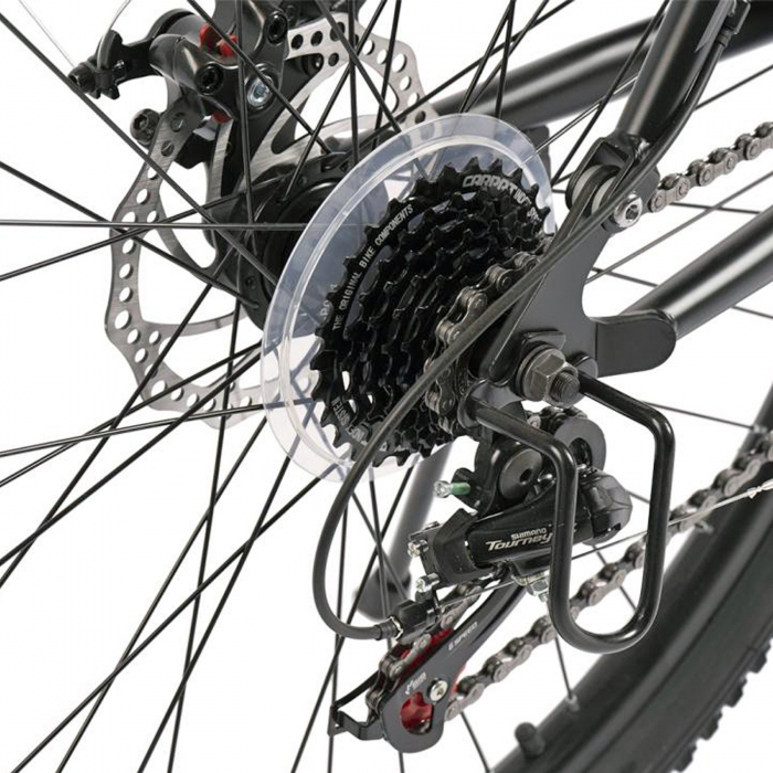 Bicicleta MTB-FS 26" VELORS Matador 2.6, cadru otel 17", manete secventiale, frane disc, 21 viteze, albastru/verde [10]