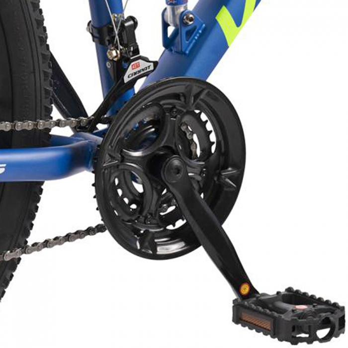 Bicicleta MTB-FS 26" VELORS Matador 2.6, cadru otel 17", manete secventiale, frane disc, 21 viteze, albastru/verde [8]