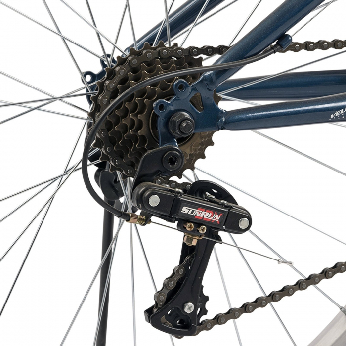 Bicicleta MTB-FS 26" VELORS Thunder 2.6, cadru otel 17", manete index, frane V-Brake, 21 viteze [8]