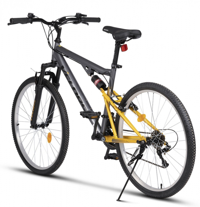 Bicicleta MTB-FS 26" VELORS Thunder 2.6, cadru otel 17", manete index, frane V-Brake, 21 viteze [3]