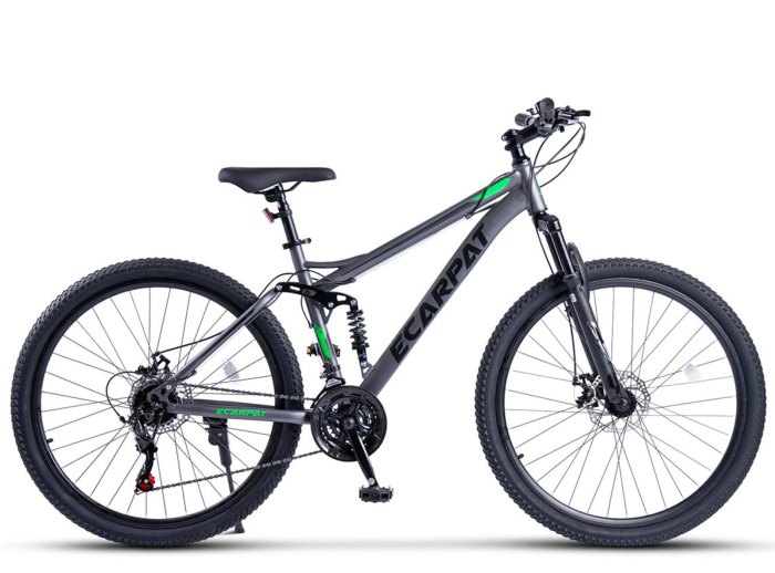 Bicicleta MTB-FS 26" E-CARPAT, cadru otel 16.5", manete secventiale, frane disc, 21 viteze [2]