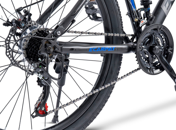 Bicicleta MTB-FS 27.5" E-CARPAT, cadru otel 17", manete secventiale, frane disc, 21 viteze [8]