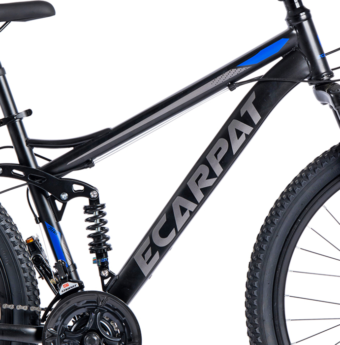 Bicicleta MTB-FS 26" E-CARPAT, cadru otel 16.5", manete secventiale, frane disc, 21 viteze [28]