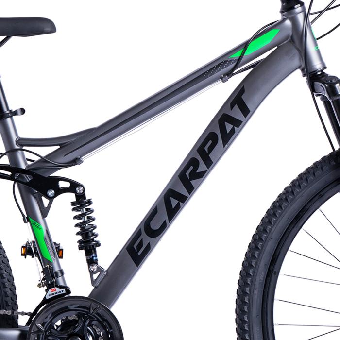 Bicicleta MTB-FS 27.5" E-CARPAT, cadru otel 17", manete secventiale, frane disc, 21 viteze [13]