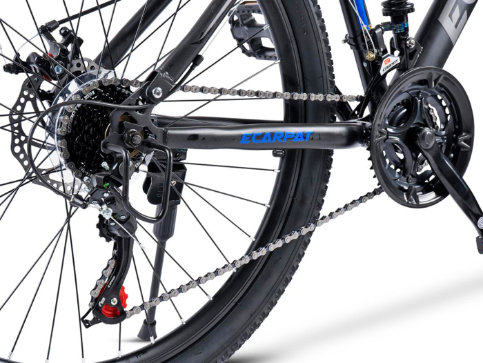 Bicicleta MTB-FS 26" E-CARPAT, cadru otel 16.5", manete secventiale, frane disc, 21 viteze [24]