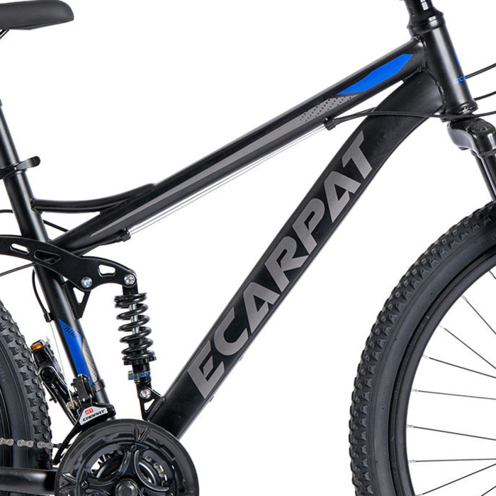 Bicicleta MTB-FS 27.5" E-CARPAT, cadru otel 17", manete secventiale, frane disc, 21 viteze [12]