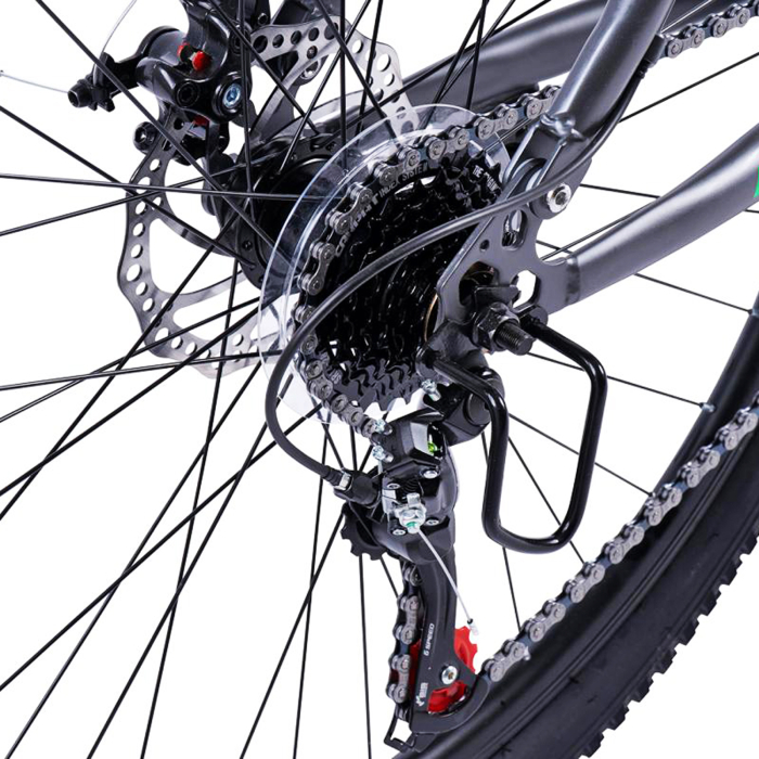 Bicicleta MTB-FS 27.5" E-CARPAT, cadru otel 17", manete secventiale, frane disc, 21 viteze [10]