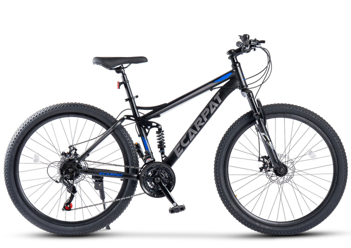 Bicicleta MTB-FS 27.5" E-CARPAT, cadru otel 17", manete secventiale, frane disc, 21 viteze [2]