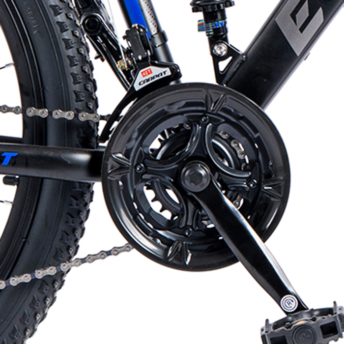 Bicicleta MTB-FS 26" E-CARPAT, cadru otel 16.5", manete secventiale, frane disc, 21 viteze [8]