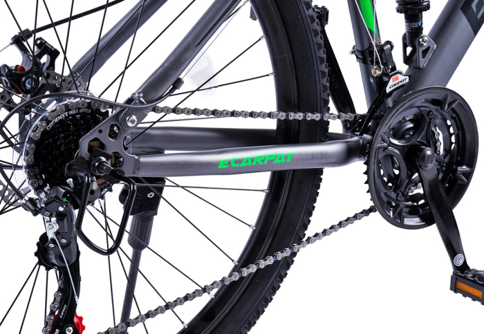 Bicicleta MTB-FS 26" E-CARPAT, cadru otel 16.5", manete secventiale, frane disc, 21 viteze [9]