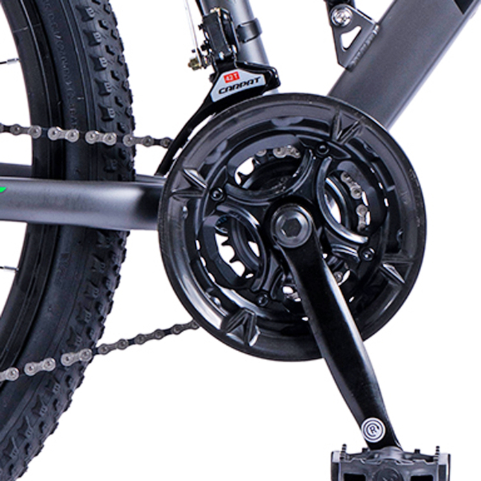 Bicicleta MTB-FS 26" E-CARPAT, cadru otel 16.5", manete secventiale, frane disc, 21 viteze [8]