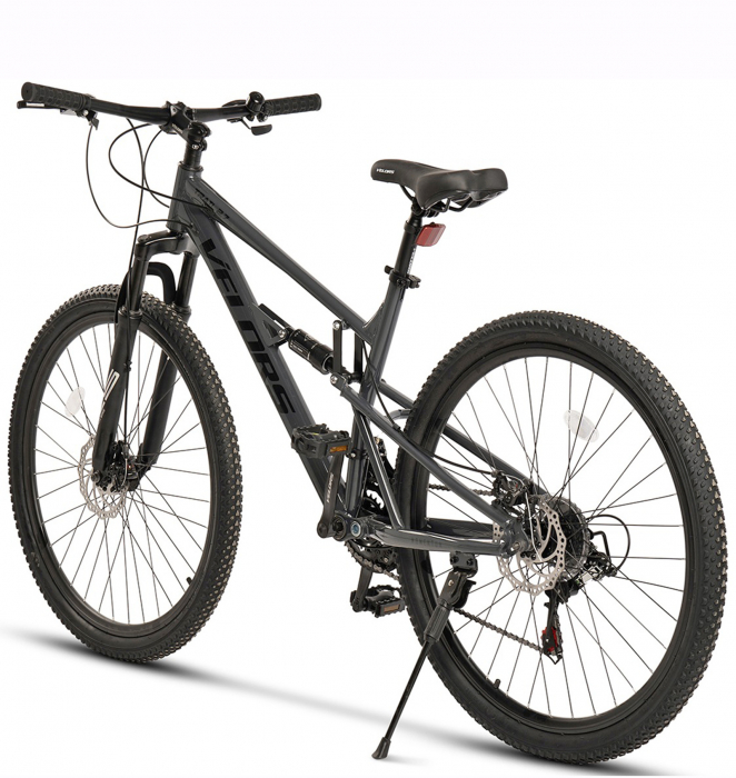Bicicleta MTB-FS 27.5" VELORS Trail 2.7, cadru otel, manete secventiale, frane disc, 21 viteze [3]