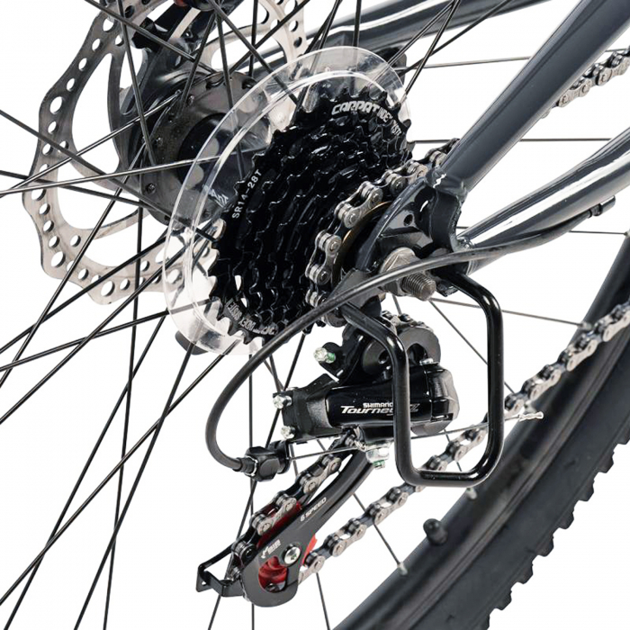 Bicicleta MTB-FS 27.5" VELORS Trail 2.7, cadru otel, manete secventiale, frane disc, 21 viteze [8]