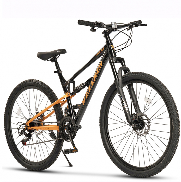 Bicicleta MTB-FS 27.5" VELORS Trail 2.7, cadru otel, manete secventiale, frane disc, 21 viteze [2]