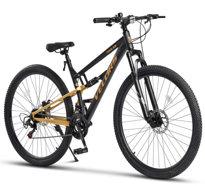 Bicicleta MTB-FS 27.5" VELORS Trail 2.7, cadru otel, manete secventiale, frane disc, 21 viteze [2]