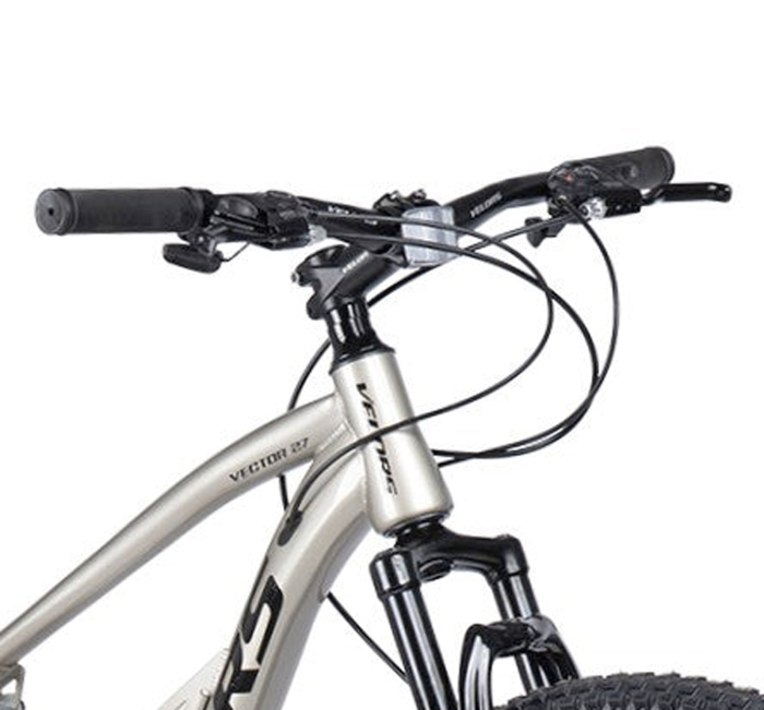 Bicicleta MTB-FS 27.5" VELORS Vector 2.7, cadru otel 17", jante magneziu, manete secventiale, frane disc, 21 viteze, argintiu [6]