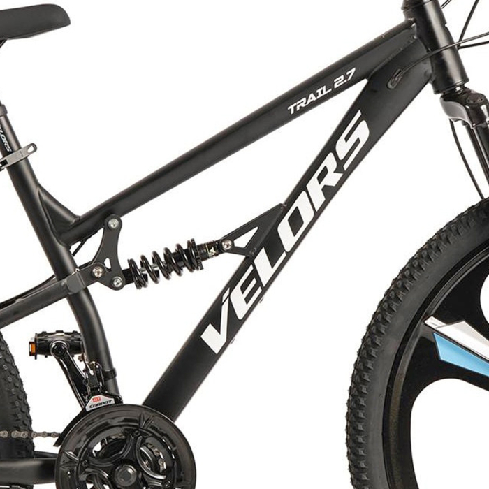 Bicicleta MTB-FS 27.5" VELORS Trail 2.7 SE, cadru otel 17", jante magneziu, manete secventiale, frane disc, 21 viteze [10]