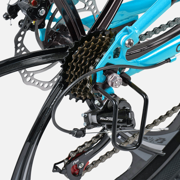 Bicicleta MTB-FS 26" VELORS Vector 2.6, cadru otel 17", jante magneziu, manete secventiale, frane disc, 21 viteze [8]