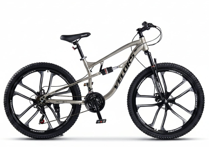 Bicicleta MTB-FS 26" VELORS Vector 2.6, cadru otel 17", jante magneziu, manete secventiale, frane disc, 21 viteze [2]