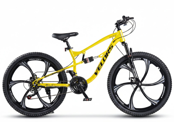 Bicicleta MTB-FS 26" VELORS Vector 2.6, cadru otel 17", jante magneziu, manete secventiale, frane disc, 21 viteze [2]