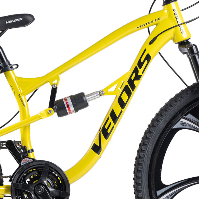 Bicicleta MTB-FS 26" VELORS Vector 2.6, cadru otel 17", jante magneziu, manete secventiale, frane disc, 21 viteze [11]