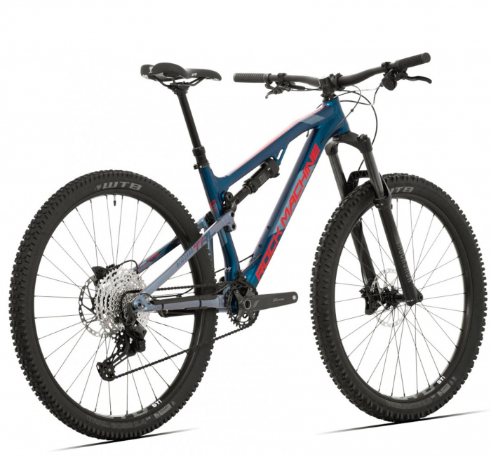 Bicicleta MTB-FS 29" ROCK MACHINE Blizzard TRL 30-29, cadru aluminiu , manete secventiale, frane hidraulice, 11 viteze,  albastru/rosu [2]