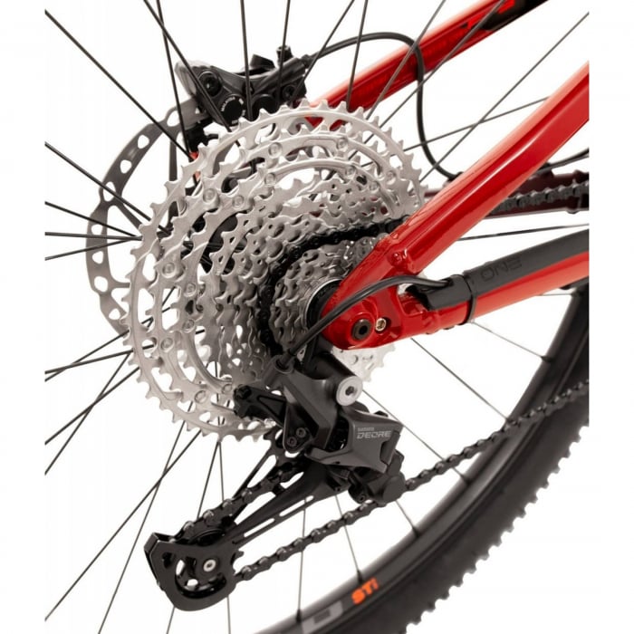 Bicicleta MTB-FS 29" ROCK MACHINE Blizzard XCM 30-29, cadru aluminiu, manete secventiale, frane hidraulice, 11 viteze,  rosu [5]