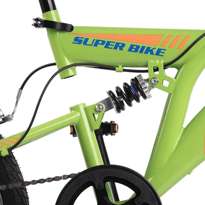 Bicicleta copii MTB-FS 20" RICH Alpin 2.0, cadru otel, manete RevoShift, frane V-Brake, 6 viteze, verde, varsta 7-10 ani [9]