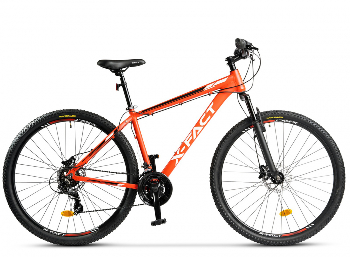 Bicicleta MTB-HT 29" X-FACT Atlas, cadru aluminiu 18", manete RevoShift, frane hidraulice, 21 viteze, rosu [2]