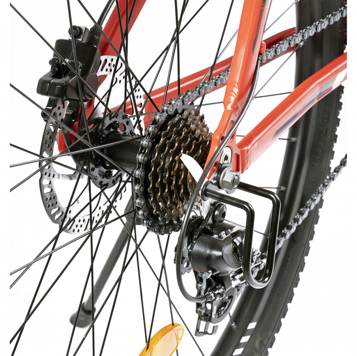 Bicicleta MTB-HT 29" X-FACT Atlas, cadru aluminiu 18", manete RevoShift, frane hidraulice, 21 viteze, rosu [8]