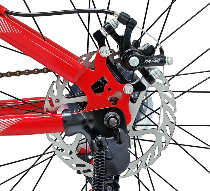 Bicicleta MTB-HT 24" BR Storm One, cadru otel 14", manete secventiale, frane disc, 21 viteze [4]