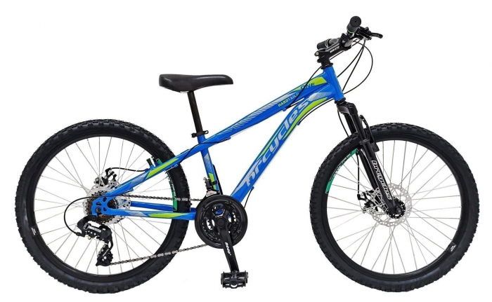 Bicicleta MTB-HT 24" BR Storm One, cadru otel 14", manete secventiale, frane disc, 21 viteze [1]