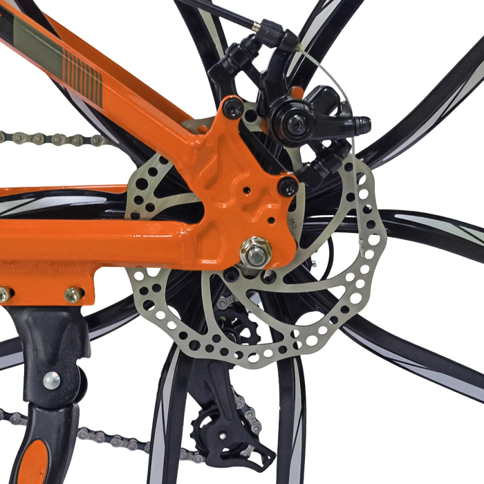 Bicicleta MTB-HT 24" BR Tornado ProMG, cadru aluminiu 13", jante magneziu, manete secventiale, frane disc, 21 viteze [6]