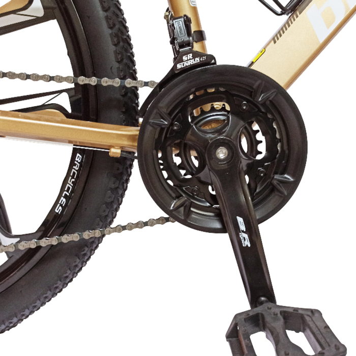 Bicicleta MTB-HT 24" BR Tornado ProMG, cadru aluminiu 13", jante magneziu, manete secventiale, frane disc, 21 viteze [10]