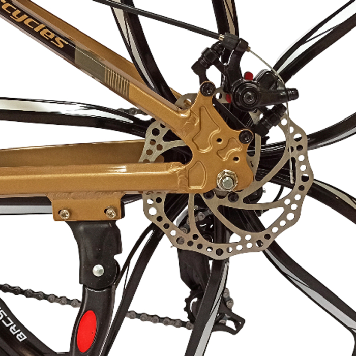 Bicicleta MTB-HT 24" BR Tornado ProMG, cadru aluminiu 13", jante magneziu, manete secventiale, frane disc, 21 viteze [6]