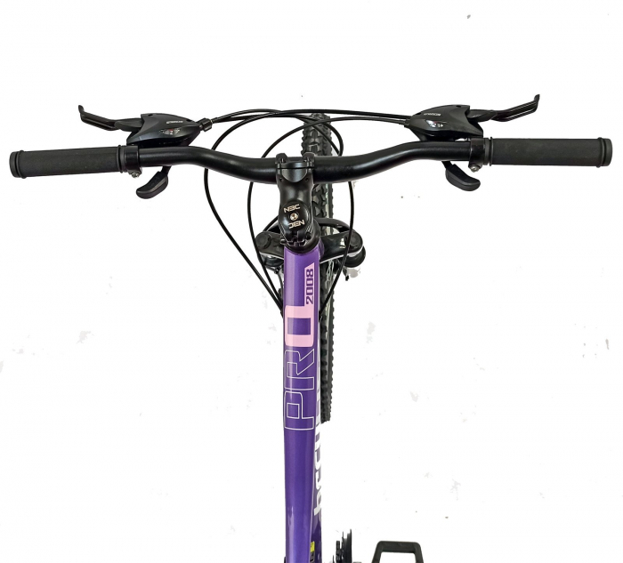 Bicicleta MTB-HT 24" BR Tsunami Pro2008, cadru otel 14", manete secventiale, frane disc, 21 viteze, violet [7]