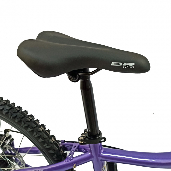 Bicicleta MTB-HT 24" BR Tsunami Pro2008, cadru otel 14", manete secventiale, frane disc, 21 viteze, violet [14]