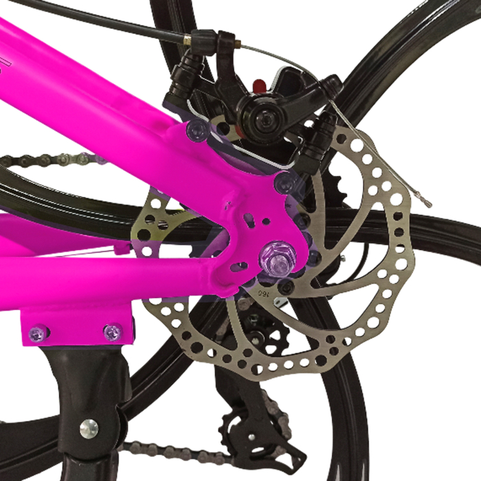 Bicicleta MTB-HT 24" BR Tsunami ProMG, cadru otel 13", jante magneziu, manete secventiale, frane disc, 21 viteze [6]