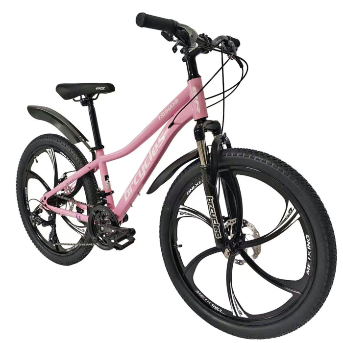 Bicicleta MTB-HT 24" BR Tsunami ProMG, cadru otel 13", jante magneziu, manete secventiale, frane disc, 21 viteze [2]