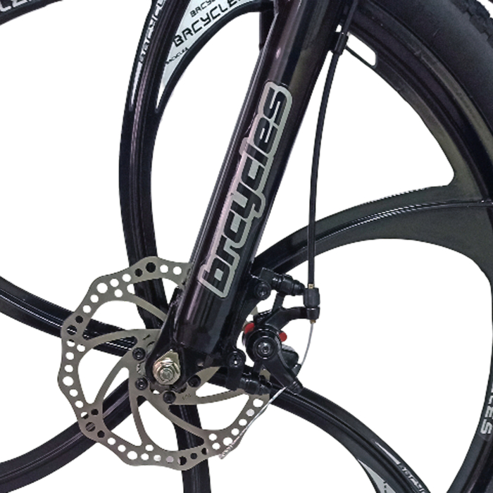 Bicicleta MTB-HT 24" BR Tsunami ProMG, cadru otel 13", jante magneziu, manete secventiale, frane disc, 21 viteze [6]