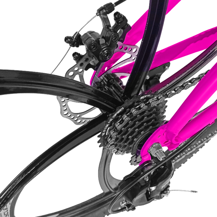 Bicicleta MTB-HT 24" BR Tsunami ProMG, cadru otel 13", jante magneziu, manete secventiale, frane disc, 21 viteze [10]