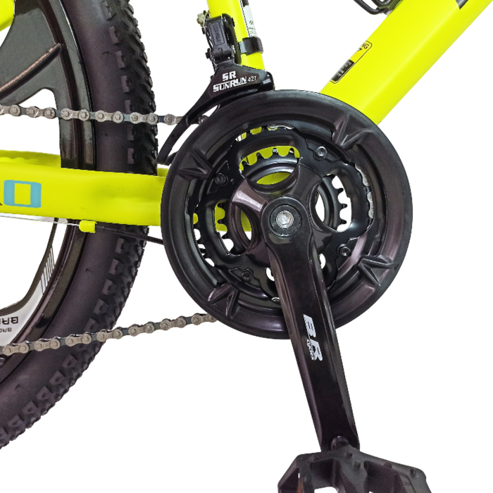 Bicicleta MTB-HT 24" BR Tsunami ProMG, cadru otel 13", jante magneziu, manete secventiale, frane disc, 21 viteze [8]