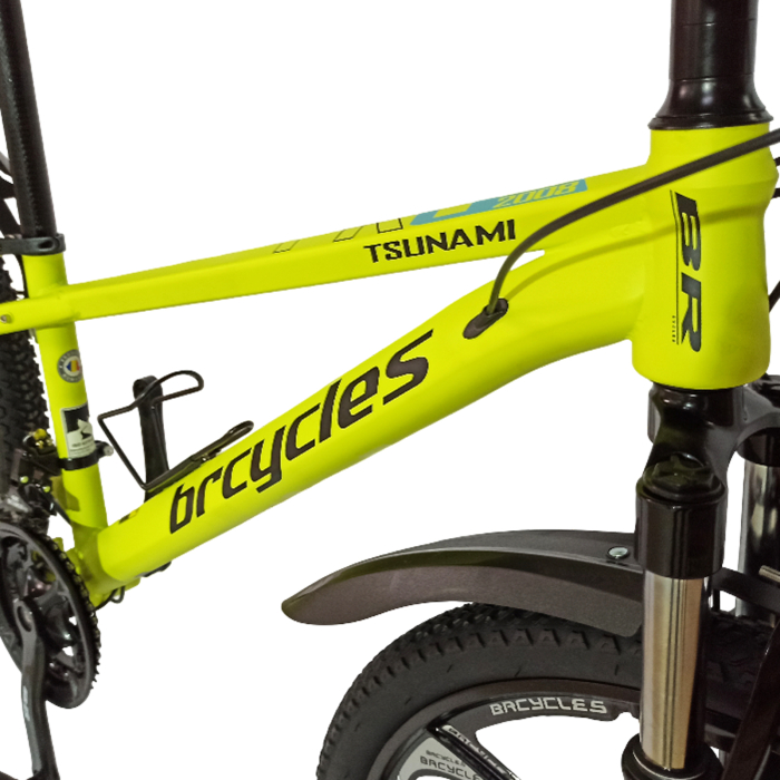 Bicicleta MTB-HT 24" BR Tsunami ProMG, cadru otel 13", jante magneziu, manete secventiale, frane disc, 21 viteze [14]